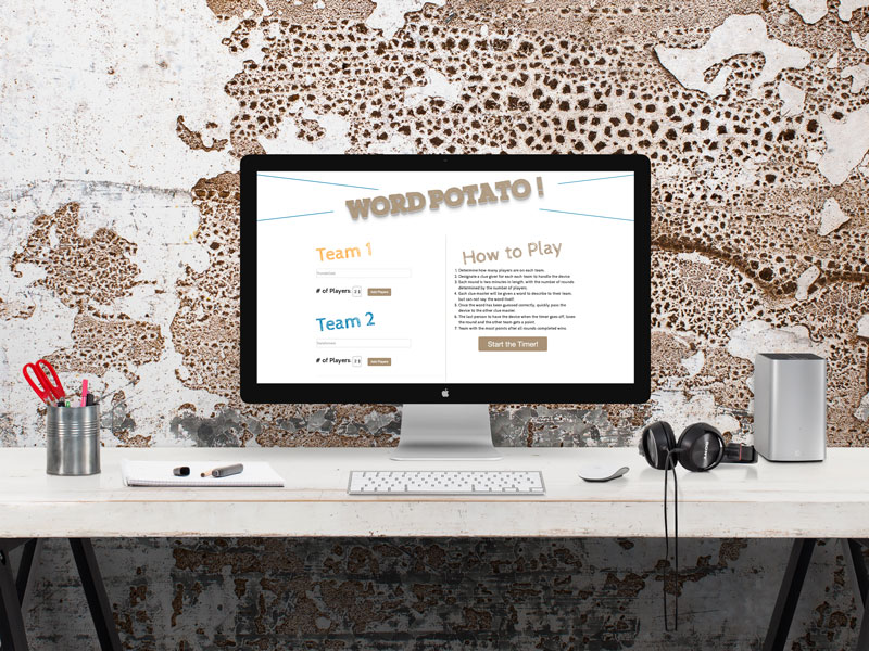 Word potato game home page by lataevia berry